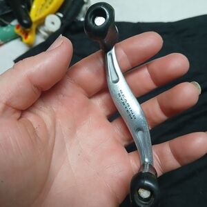 Shimano Silver and Black Bicycle Crank Arm